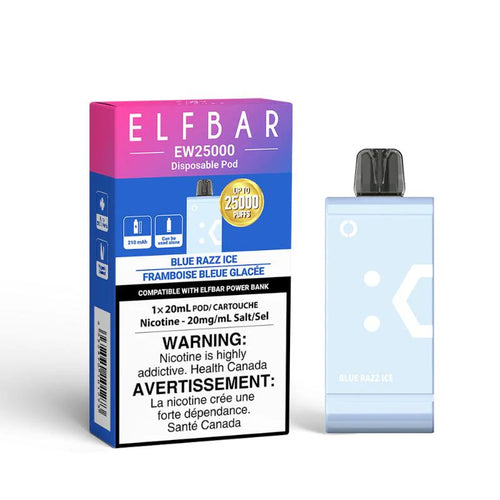 Elf Bar EW25K Blue Razz Ice Disposable Pod (25000 Puffs)