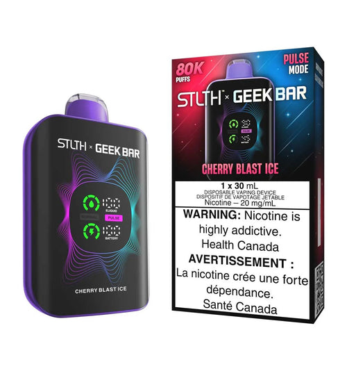 Cherry Blast Ice STLTH x Geek Bar 80K Disposable Vape