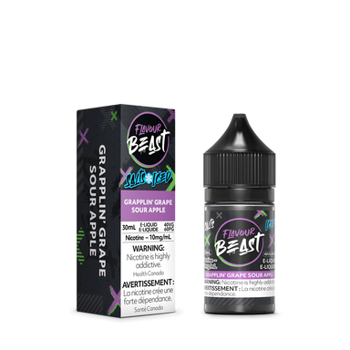 Flavour Beast E-liquid  Grapplin' Grape Sour Apple (Iced)