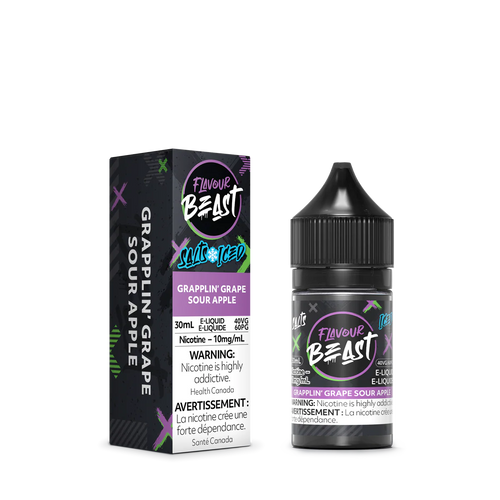 Flavour Beast E-liquid  Grapplin' Grape Sour Apple (Iced)