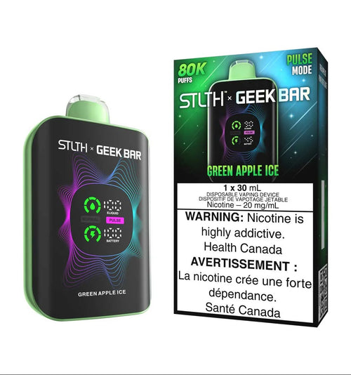 Green Apple Ice STLTH x Geek Bar 80K Disposable Vape