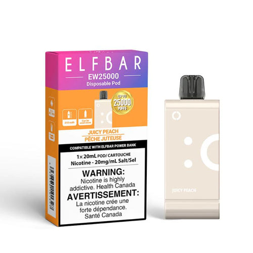 Elf Bar EW25K Juicy Peach Disposable Pod (25000 Puffs)