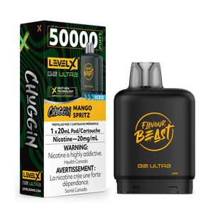 Level X G2 Ultra Pods  Chuggin Mango Spritz (Iced) Vape Pod