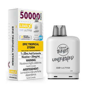 Level X Unleashed G2 Ultra Pods  Epic Tropical Storm (Iced) Vape Pod 50,000 puffs