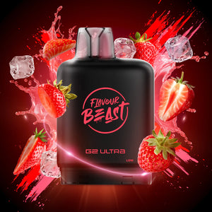 Level X G2 Ultra Pods  Chuggin Strawberry Classic (Iced) Vape Pod