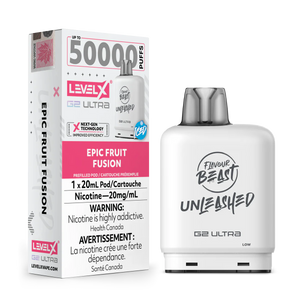 Level X Unleashed G2 Ultra Pod  Epic Fruit Fusion (Iced) Vape Pod 50,000 puffs