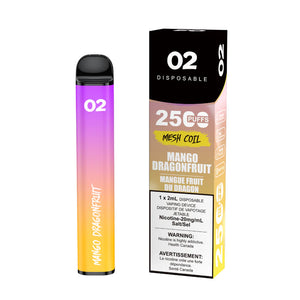 O2 2500 Puffs Disposable Vape - Mango Dragonfruit