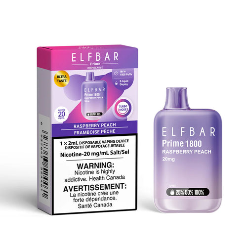 ELFBAR Prime 1800 Raspberry Peach