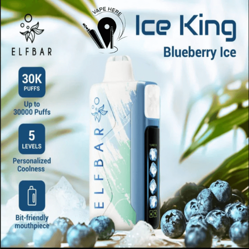 Elf Bar Ice King Disposable Vape – Blueberry Ice (50mg)