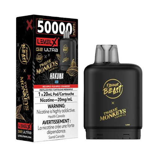 Flavour Beast Level X G2 Ultra X Twelve Monkeys - Hakuna Iced