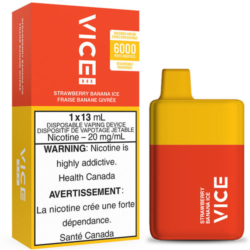 Vice Box Disposable Vape: Strawberry Banana Ice